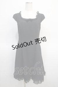 MILK / ドット柄ワンピース  ブラック Y-25-04-21-075-ML-OP-SZ-ZY