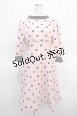 MILK /ドットワンピース  ピンク Y-25-04-21-076-ML-AC-SZ-ZY