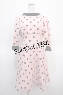 画像1: MILK /ドットワンピース  ピンク Y-25-04-21-076-ML-AC-SZ-ZY