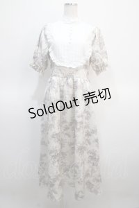 m petit by misako / トワルドジュイワンピース  白 Y-25-04-21-077-LO-OP-SZ-ZY