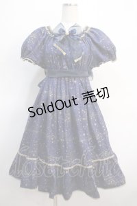 Physical Drop / 星空シャーリングワンピース  ネイビー Y-25-04-21-081-LO-OP-SZ-ZY