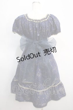 画像2: Physical Drop / 星空シャーリングワンピース  ネイビー Y-25-04-21-081-LO-OP-SZ-ZY