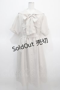 Physical Drop / セーラーワンピース  ベージュ Y-25-04-21-084-LO-OP-SZ-ZY