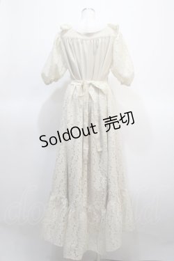 画像2: Physical Drop / レースロングワンピース  生成り Y-25-04-21-085-LO-OP-SZ-ZY