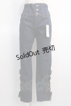 画像1: axes femme POETIQUE / ハイウエストデニムパンツ M インディゴ Y-25-04-21-092-AX-PA-SZ-ZY