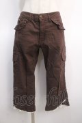axes femme / 裾レースカーゴパンツ L 茶 Y-25-04-21-093-AX-PA-SZ-ZY