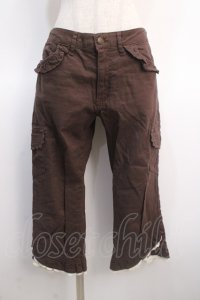 axes femme / 裾レースカーゴパンツ L 茶 Y-25-04-21-093-AX-PA-SZ-ZY