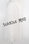 axes femme POETIQUE / リボンブーケレーススカート M 生成り Y-25-04-21-095-AX-SK-SZ-ZY