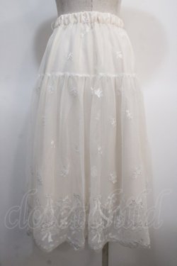 画像2: axes femme POETIQUE / リボンブーケレーススカート M 生成り Y-25-04-21-095-AX-SK-SZ-ZY