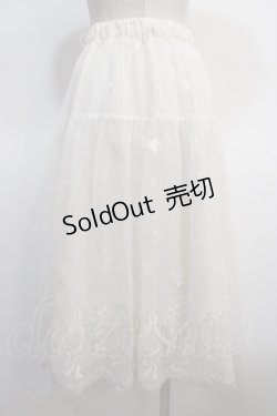 画像2: axes femme POETIQUE / リボンブーケレーススカート M 生成り Y-25-04-21-095-AX-SK-SZ-ZY