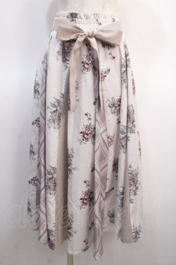 画像1: axes femme / パッチワークミディスカート F ピンク Y-25-04-21-103-AX-SK-SZ-ZY