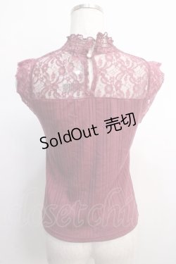 画像2: axes femme / パール付きタンクトップ  ピンク Y-25-04-21-012-AX-TO-SZ-ZY