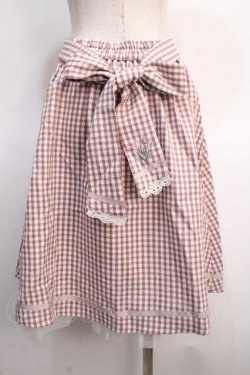 画像2: axes femme POETIQUE / チューリップブーケ刺繍スカート  ピンク Y-25-04-21-105-AX-SK-SZ-ZY