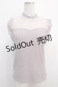 axes femme / パール付きタンクトップ  ピンク Y-25-04-21-013-AX-TO-SZ-ZY