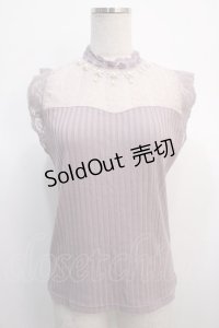 axes femme / パール付きタンクトップ  ピンク Y-25-04-21-013-AX-TO-SZ-ZY