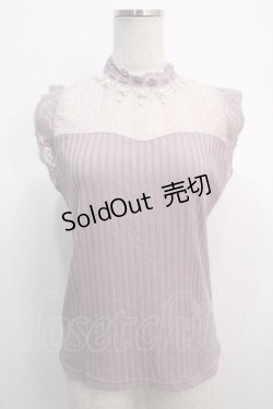 画像1: axes femme / パール付きタンクトップ  ピンク Y-25-04-21-013-AX-TO-SZ-ZY