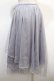 画像2: axes femme POETIQUE / レース×チュールイレヘムスカート M サックス Y-25-04-21-111-AX-SK-SZ-ZY (2)