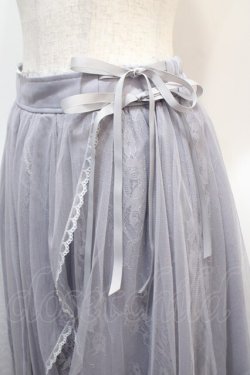 画像3: axes femme POETIQUE / レース×チュールイレヘムスカート M サックス Y-25-04-21-111-AX-SK-SZ-ZY