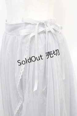 画像3: axes femme POETIQUE / レース×チュールイレヘムスカート M サックス Y-25-04-21-111-AX-SK-SZ-ZY