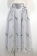 画像1: axes femme POETIQUE / メッセージ刺繍チュールスカート M サックス Y-25-04-21-112-AX-SK-SZ-ZY (1)