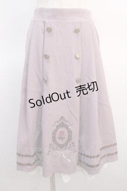画像1: axes femme / ローズカメオ風刺繍スカート F ピンク Y-25-04-21-116-AX-SK-SZ-ZY