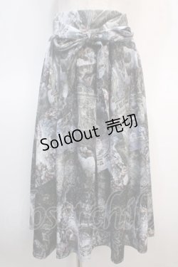 画像1: axes femme NOSTALGIE / 天使柄ジャガードロングスカート   Y-25-04-21-118-AX-SK-SZ-ZI