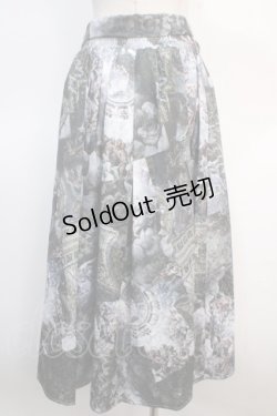 画像2: axes femme NOSTALGIE / 天使柄ジャガードロングスカート   Y-25-04-21-118-AX-SK-SZ-ZI