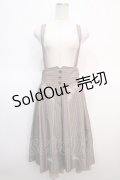 axes femme / サス付ハイウエストスカート  ベージュ Y-25-04-21-120-AX-SK-SZ-ZI
