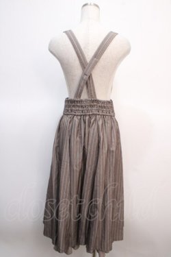 画像2: axes femme / サス付ハイウエストスカート  ベージュ Y-25-04-21-120-AX-SK-SZ-ZY