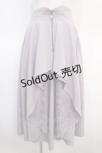 axes femme / ジップフリルスカート  ラベンダー Y-25-04-21-130-AX-SK-SZ-ZY