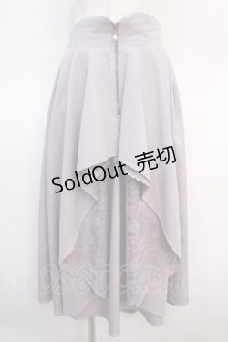 画像1: axes femme / ジップフリルスカート  ラベンダー Y-25-04-21-130-AX-SK-SZ-ZY
