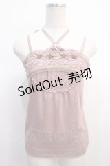 axes femme / ガーデンホルターキャミソール  ピンク Y-25-04-21-002-AX-TO-SZ-ZY