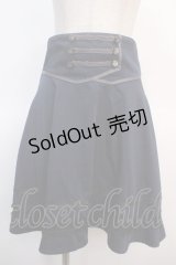 axes femme / Wボタンスカート M 紺 Y-25-04-21-138-AX-SK-SZ-ZI