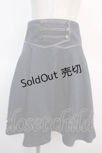 axes femme / Wボタンスカート M 紺 Y-25-04-21-138-AX-SK-SZ-ZI