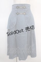 axes femme POETIQUE / コルセット風デザインスカート M ブルー Y-25-04-21-142-AX-SK-SZ-ZY