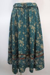 axes femme / キンモクセイ柄イレヘムスカート F グリーン Y-25-04-21-146-AX-SK-SZ-ZI