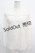 axes femme / レース切り替えテレコカットソー  キナリ Y-25-04-21-017-AX-TO-SZ-ZY