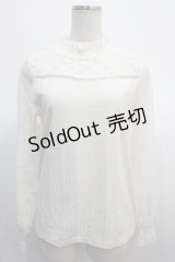 axes femme / レース切り替えテレコカットソー  キナリ Y-25-04-21-017-AX-TO-SZ-ZY