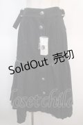 axes femme NOSTALGIE / イレヘムデザインデニムスカート F 黒 Y-25-04-21-157-AX-SK-SZ-ZY
