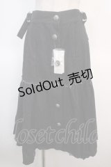 axes femme NOSTALGIE / イレヘムデザインデニムスカート F 黒 Y-25-04-21-157-AX-SK-SZ-ZY