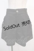 axes femme POETIQUE / タックデザインショートパンツ M 黒 Y-25-04-21-158-AX-PA-SZ-ZY