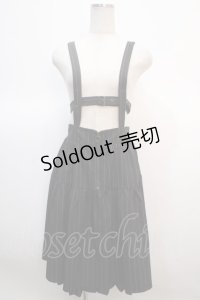 axes femme POETIQUE / ハーネスデザインサス付スカート M 黒 Y-25-04-21-161-AX-SK-SZ-ZY
