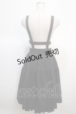 画像2: axes femme POETIQUE / ハーネスデザインサス付スカート M 黒 Y-25-04-21-161-AX-SK-SZ-ZY