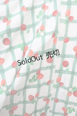 画像3: Physical Drop / サーキュラースカート  いちご柄グリーン系 Y-25-04-21-172-LO-SK-SZ-ZY