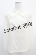 axes femme / 総レースボウタイプルオーバー  キナリ Y-25-04-21-021-AX-TO-SZ-ZY