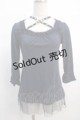 axes femme / ストラップ付きインナープルオーバー  紺 Y-25-04-21-022-AX-TO-SZ-ZY