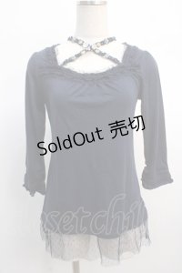 axes femme / ストラップ付きインナープルオーバー  紺 Y-25-04-21-022-AX-TO-SZ-ZY