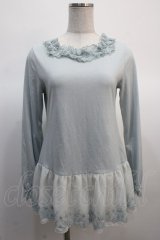 axes femme / チュールレースロングインナー  サックス Y-25-04-21-025-AX-TO-SZ-ZY