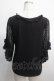 画像2: axes femme / レース×リボン袖プルオーバー M 黒 Y-25-04-21-042-AX-TO-SZ-ZY (2)