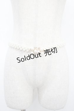 画像1: axes femme / スノークリスタルパールベルト  シルバー Y-25-04-23-001-AX-ZA-SZ-ZY